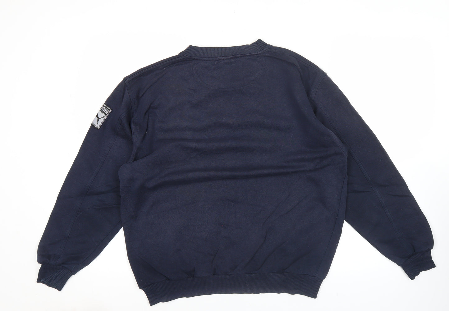 Puma Boys Blue Crew Neck Logo Pullover Sweatshirt LB 11-12 Years