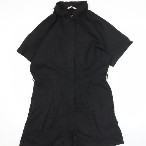 Uniqlo Women’s Black XS Collared Short Sleeve Playsuit