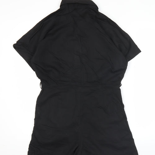 Uniqlo Women’s Black XS Collared Short Sleeve Playsuit