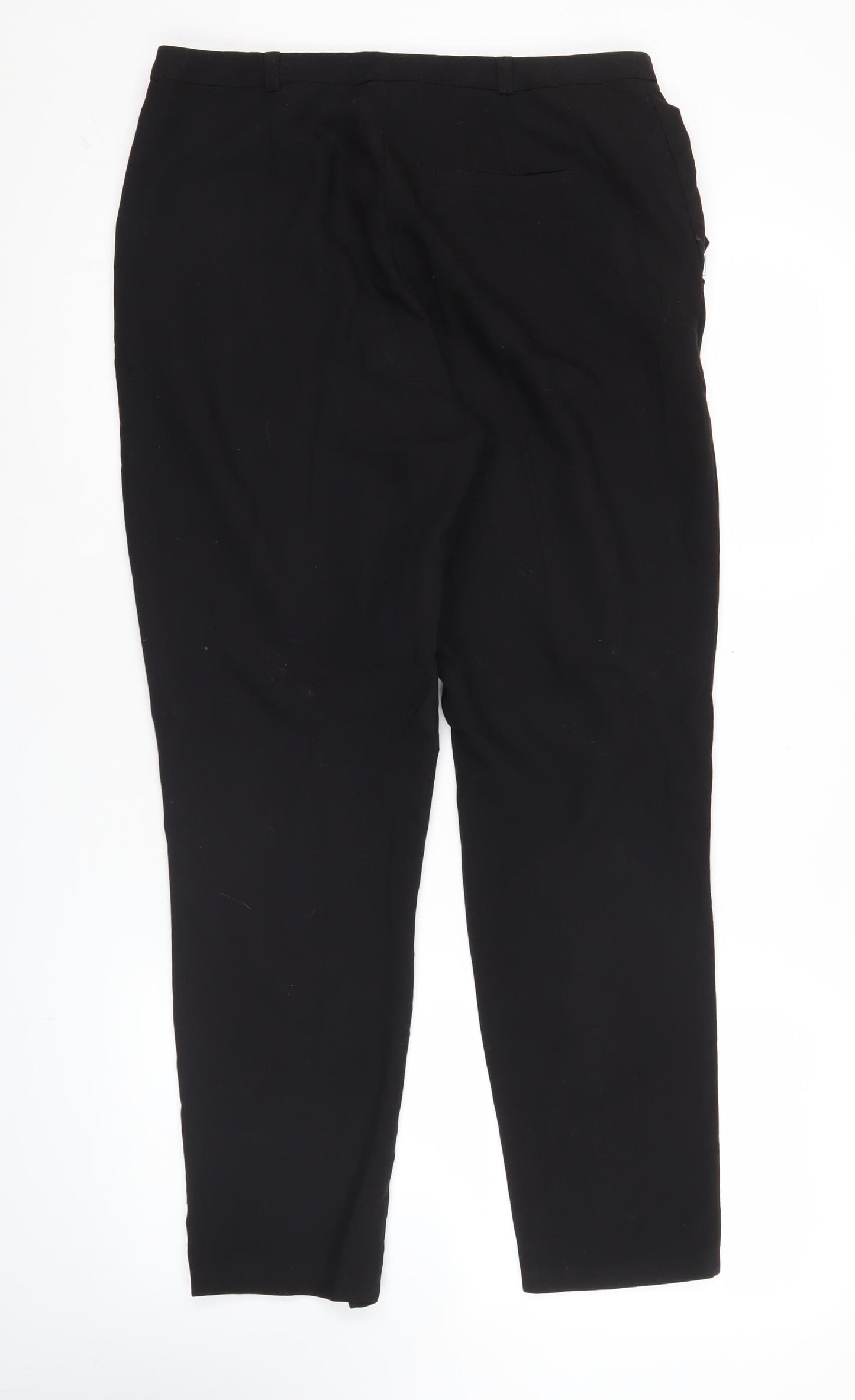 ASOS Women’s Black Size 12 Regular Fit Straight Leg Trousers