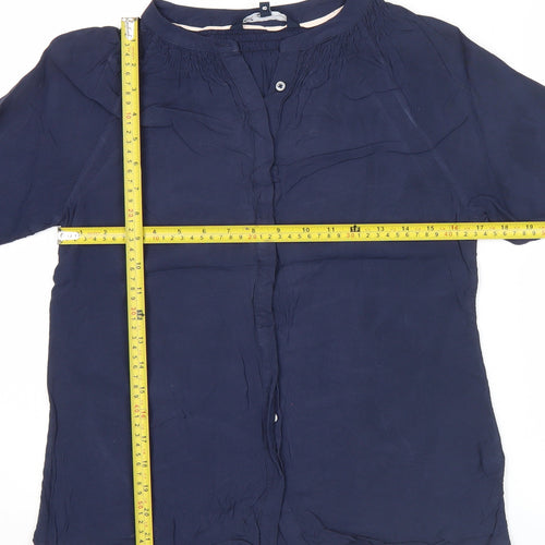 Crew Clothing Company Women’s Blue Size 8 Cotton Blouse Long Sleeve