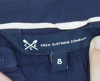 Crew Clothing Company Women’s Blue Size 8 Cotton Blouse Long Sleeve