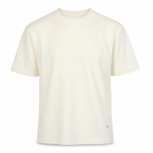 DRY Essentials Men’s Ivory Short Sleeve Cotton Blend T-Shirt Size S
