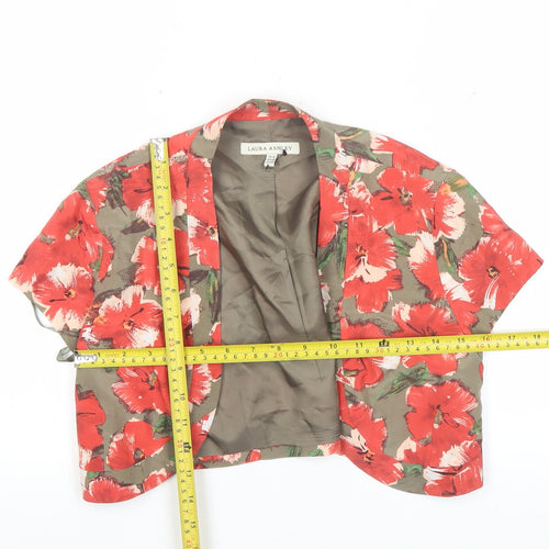 Laura Ashley Women’s Multicoloured Floral Cropped Bolero Jacket UK 10