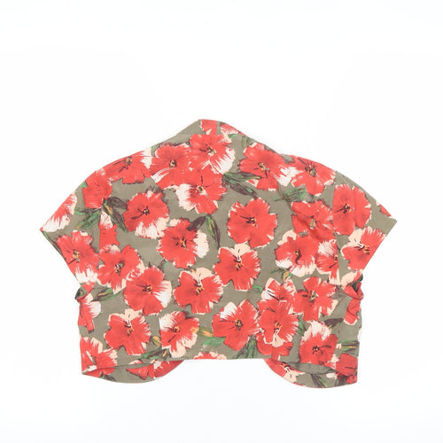 Laura Ashley Women’s Multicoloured Floral Cropped Bolero Jacket UK 10