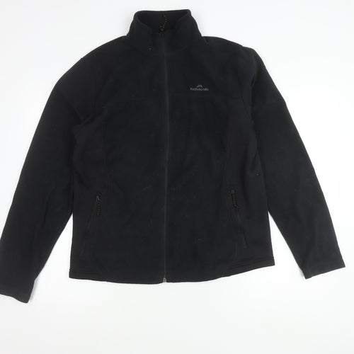 Kathmandu Men’s Black Fleece Jacket M Full Zip Outdoor Hiking