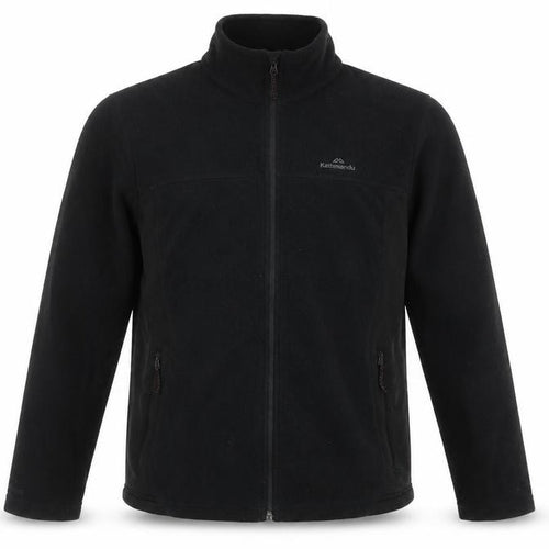 Kathmandu Men’s Black Fleece Jacket M Full Zip Outdoor Hiking