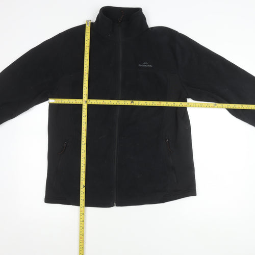 Kathmandu Men’s Black Fleece Jacket M Full Zip Outdoor Hiking