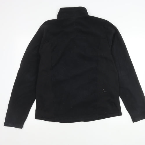 Kathmandu Men’s Black Fleece Jacket M Full Zip Outdoor Hiking