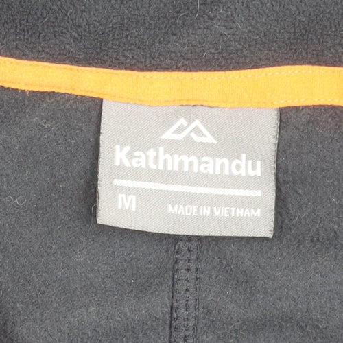 Kathmandu Men’s Black Fleece Jacket M Full Zip Outdoor Hiking