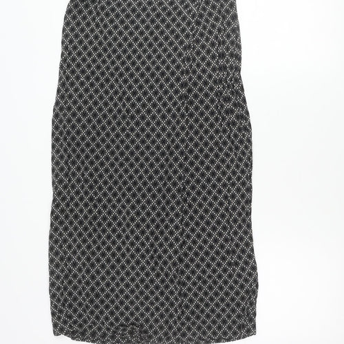 Debenhams Womens Black Size 12 Pencil Skirt Viscose Workwear