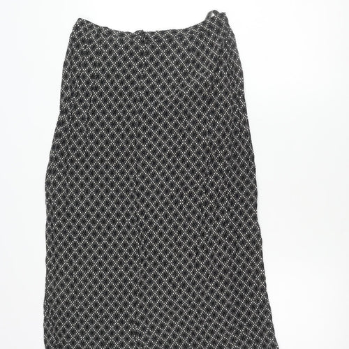 Debenhams Womens Black Size 12 Pencil Skirt Viscose Workwear