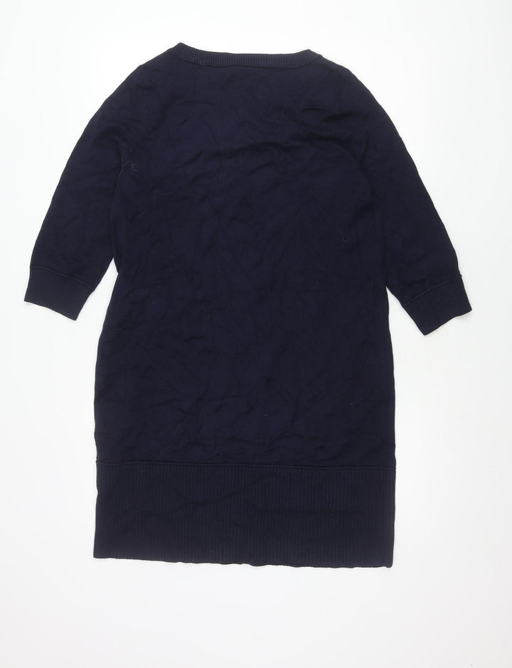 Phase Eight Womens Blue UK 12 Pullover Jumper Crew Neck Knitwear