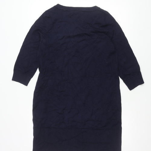 Phase Eight Womens Blue UK 12 Pullover Jumper Crew Neck Knitwear