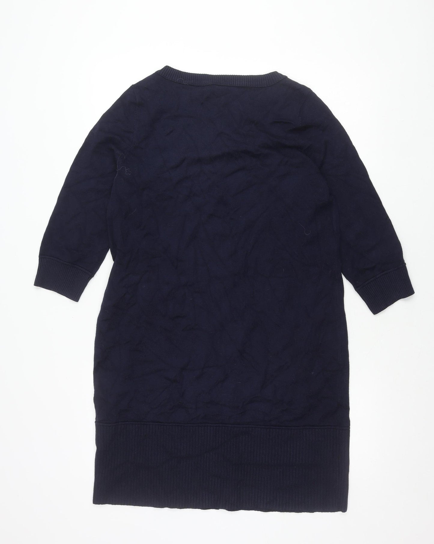 Phase Eight Womens Blue UK 12 Pullover Jumper Crew Neck Knitwear