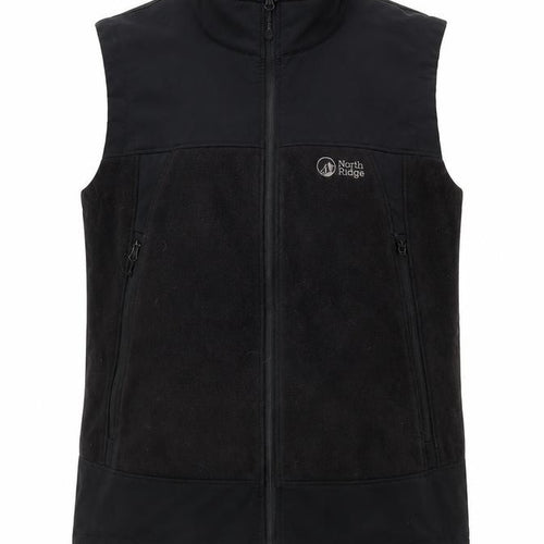 North Ridge Men’s Black XL Waistcoat Bodywarmer Outdoor Fleece Vest