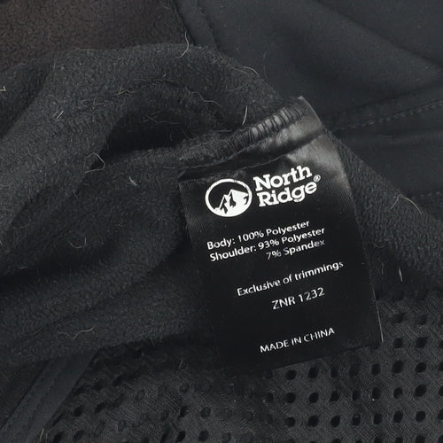 North Ridge Men’s Black XL Waistcoat Bodywarmer Outdoor Fleece Vest
