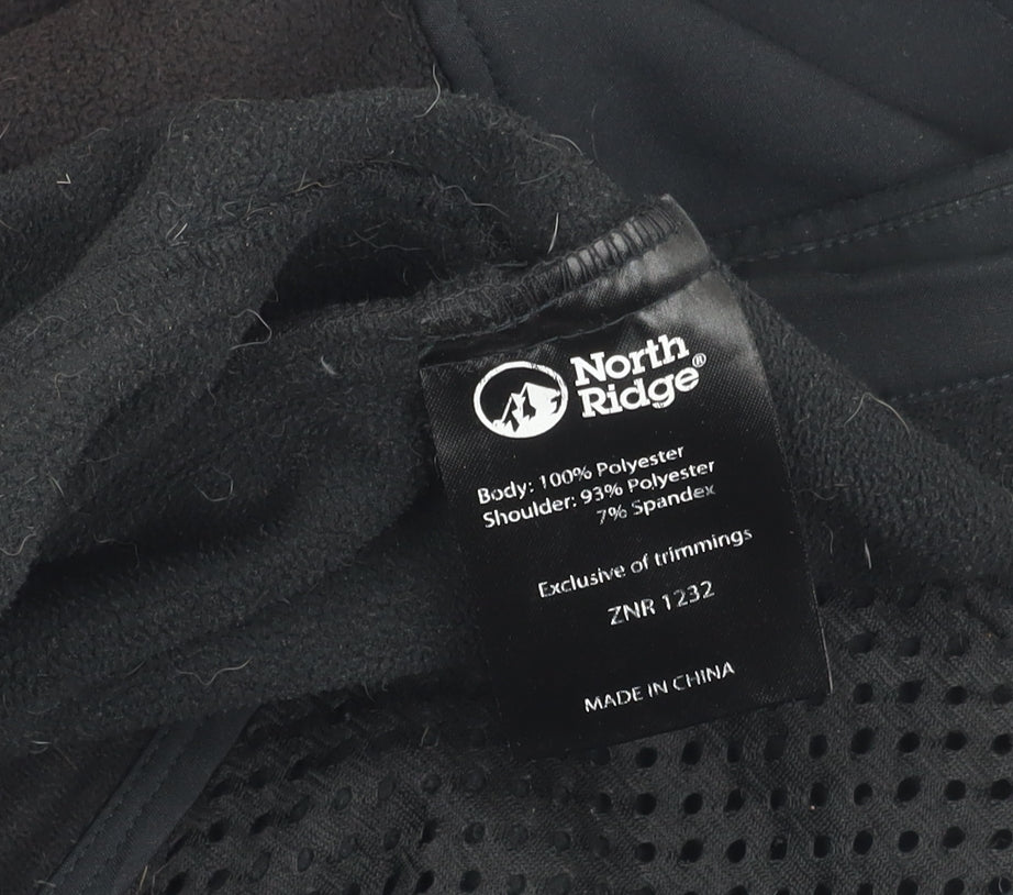 North Ridge Men’s Black XL Waistcoat Bodywarmer Outdoor Fleece Vest