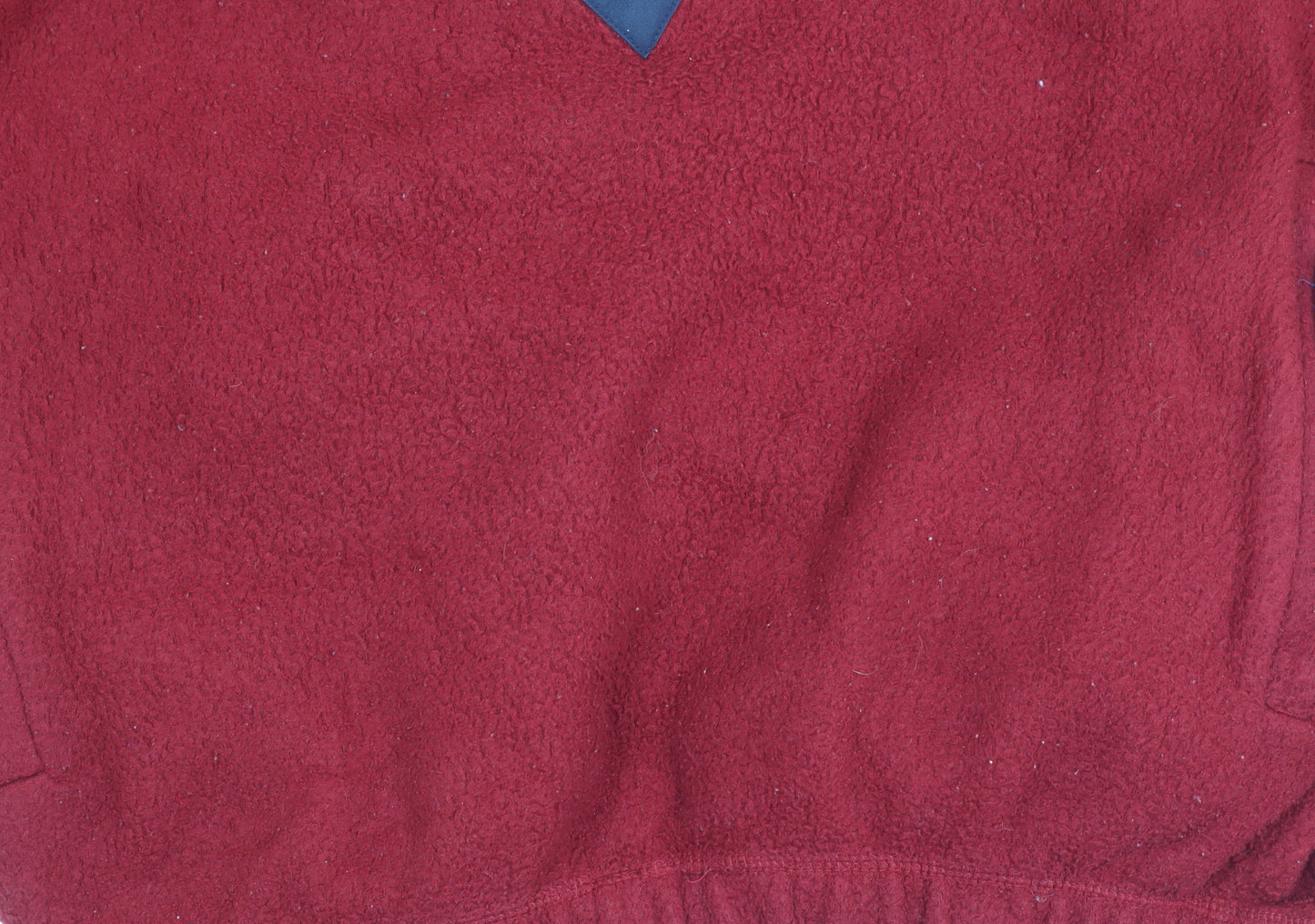 Back 9 Mens Red Fleece Plaid 1/4 Zip Pullover Sweatshirt Size S