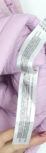 Zara Women’s Pink Quilted Puffer Waistcoat S Sleeveless Jacket