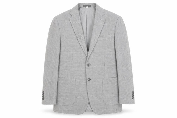 Marks & Spencer Men’s Grey Check Blazer Jacket 40 Chest Regular