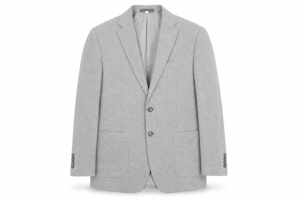 Marks and Spencer Men’s Grey Check Blazer Jacket 40 Chest Regular