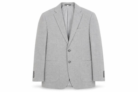 Marks and Spencer Men’s Grey Check Blazer Jacket 40 Chest Regular