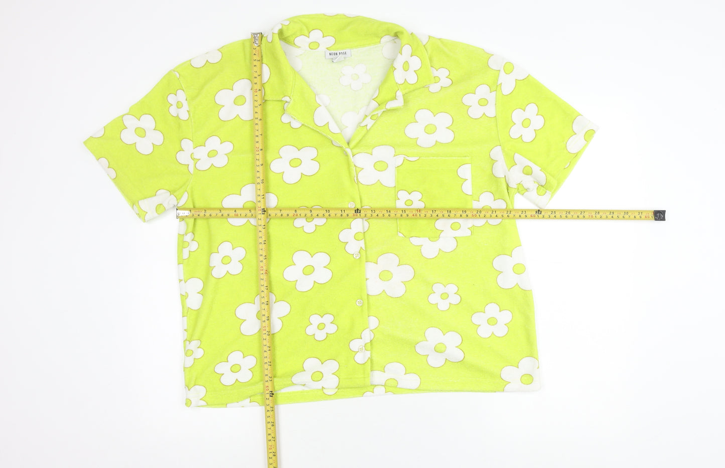 Neon Rose Womens L Multicoloured Floral Button-Up Shirt