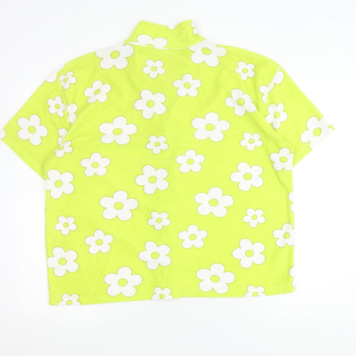 Neon Rose Womens L Multicoloured Floral Button-Up Shirt