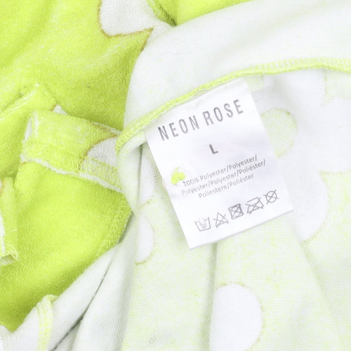 Neon Rose Womens L Multicoloured Floral Button-Up Shirt