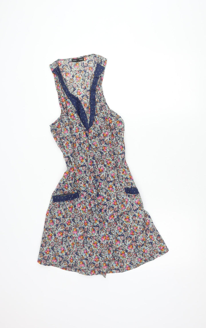 Warehouse Women’s Multicoloured Floral A-Line Dress Size 10