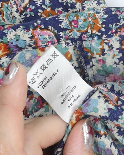 Warehouse Women’s Multicoloured Floral A-Line Dress Size 10