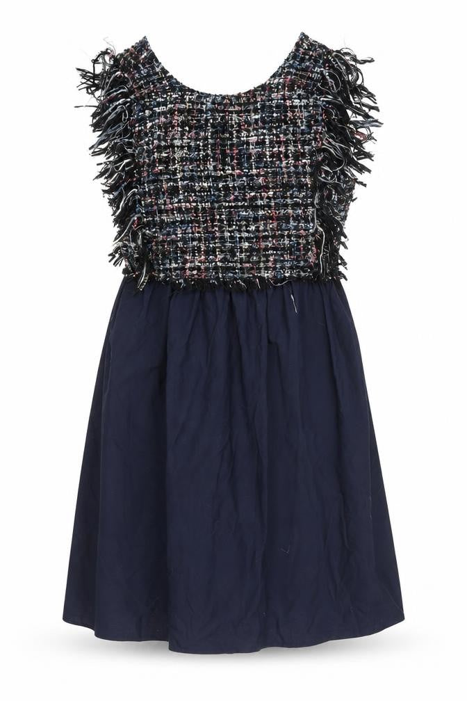 Zara Women’s Multicoloured Tweed Fringe Mini Dress Size S