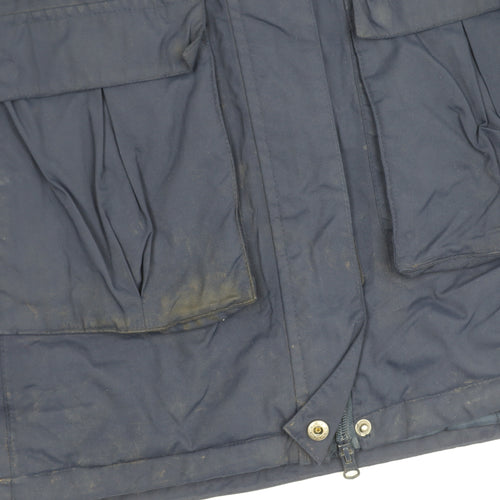 Mountain Warehouse Womens Blue Long Parka Coat UK 10 Waterproof Winter