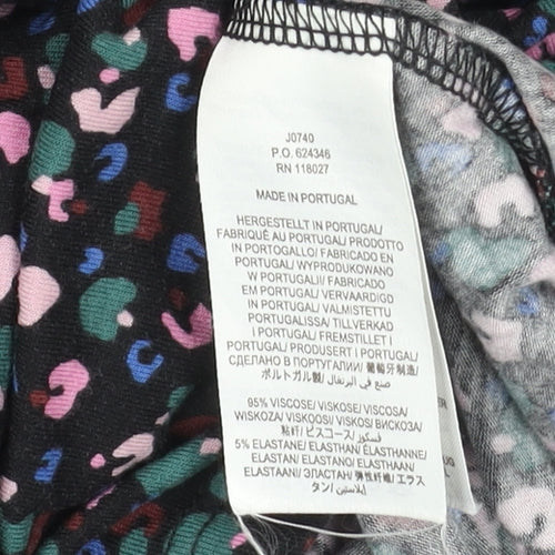 Boden Women’s Multicoloured Animal Print Long Sleeve Wrap Dress UK 12