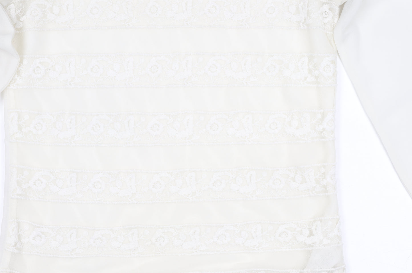 Next Women’s Ivory Lace Mock Neck Long Sleeve Blouse Size 6