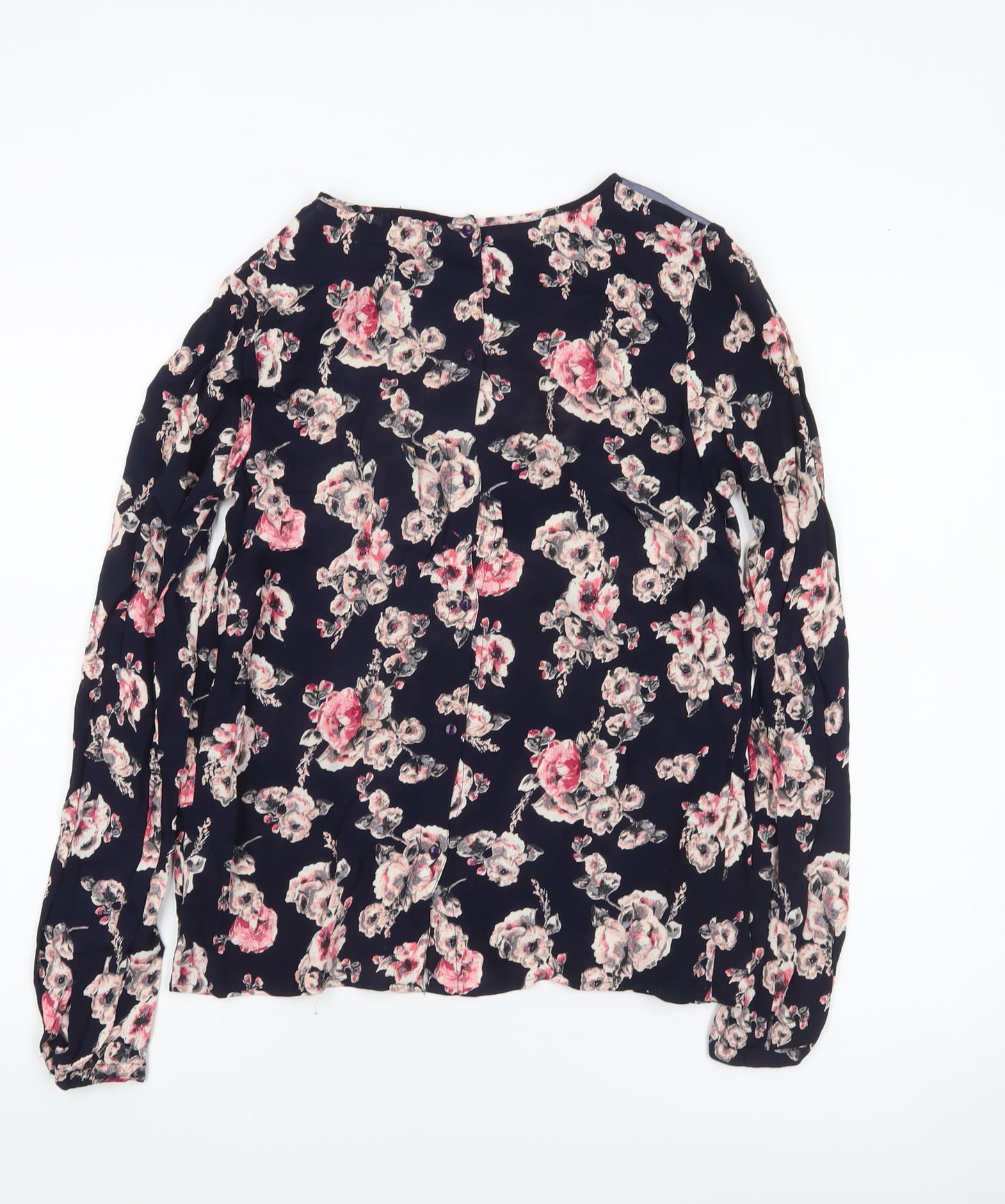 River Island Womens Floral Blouse Size 10 Multicoloured Long Sleeve Tunic