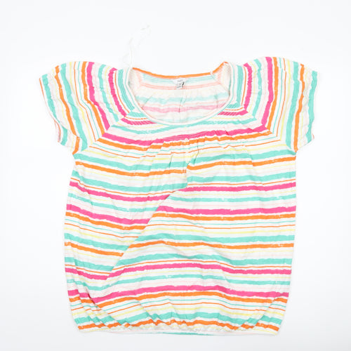 M&Co Women’s Multicoloured Striped Cotton T-Shirt UK16
