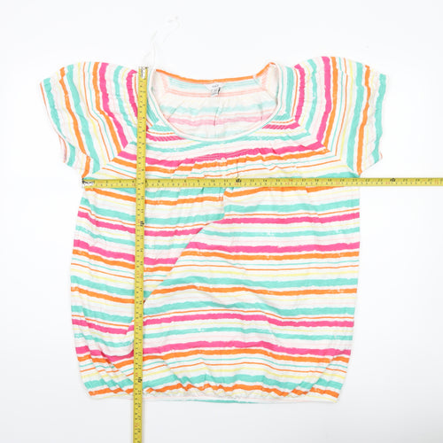 M&Co Women’s Multicoloured Striped Cotton T-Shirt UK16