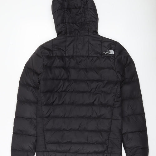 The North Face Men's Black XS Puffer Jacket Hooded Down Insulated