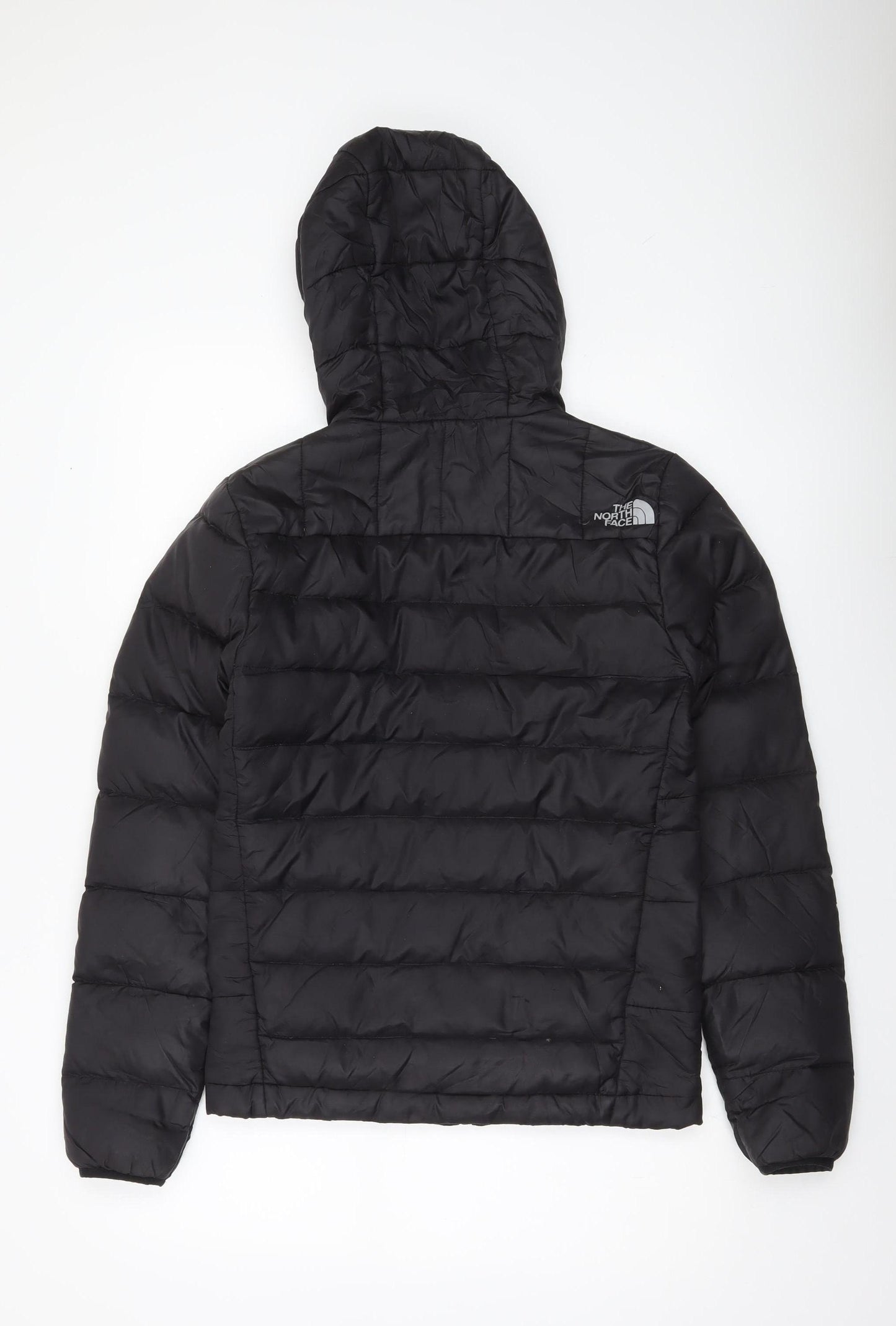 The North Face Men's Black XS Puffer Jacket Hooded Down Insulated