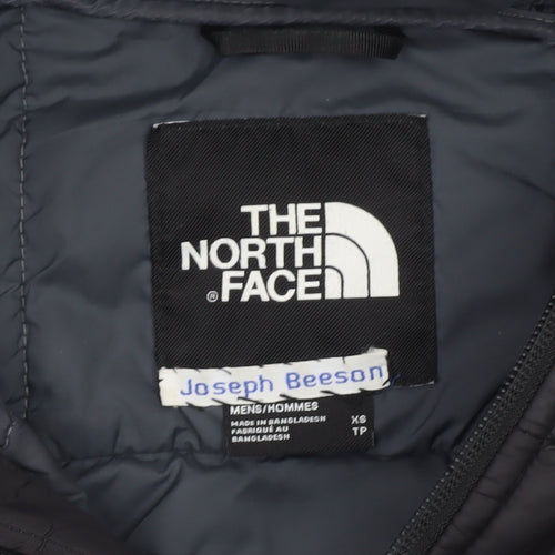 The North Face Men's Black XS Puffer Jacket Hooded Down Insulated