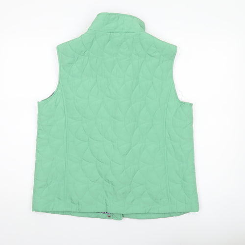Honor Millburn Women’s Green Quilted Sleeveless Waistcoat M