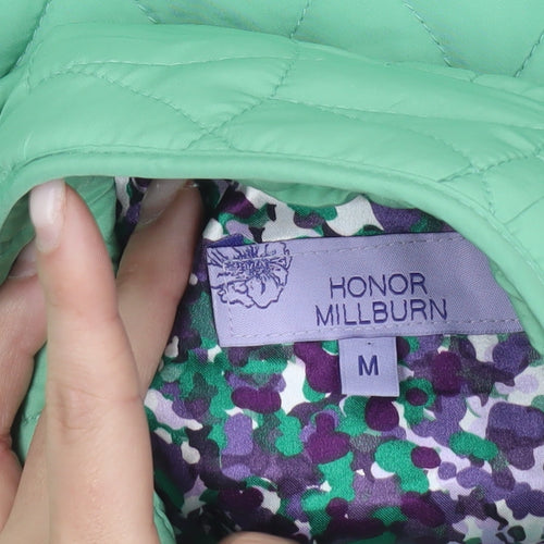 Honor Millburn Women’s Green Quilted Sleeveless Waistcoat M
