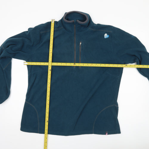 Rockfish Riders Womens Blue XL Fleece 1/4 Zip Sweatshirt Pullover
