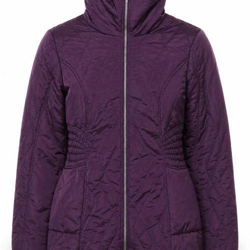 George Women’s Purple Quilted Puffer Jacket Size 12 Mid-Length