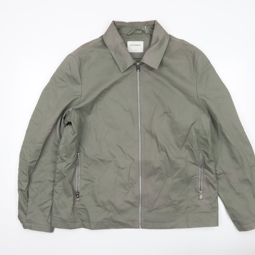 Marks and Spencer Autograph Men's Green XL Casual Zip Jacket