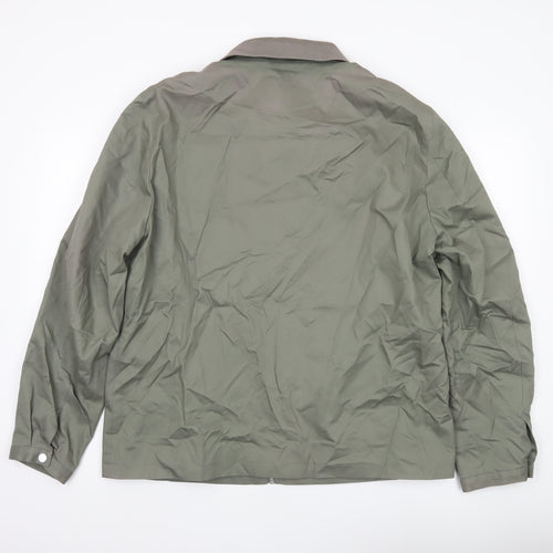 Marks and Spencer Autograph Men's Green XL Casual Zip Jacket
