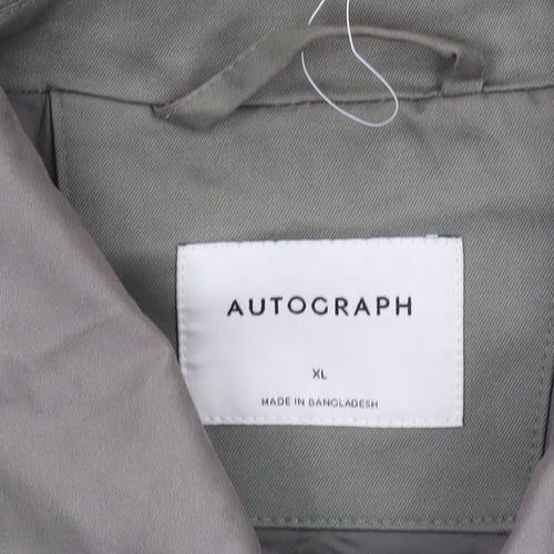 Marks and Spencer Autograph Men's Green XL Casual Zip Jacket