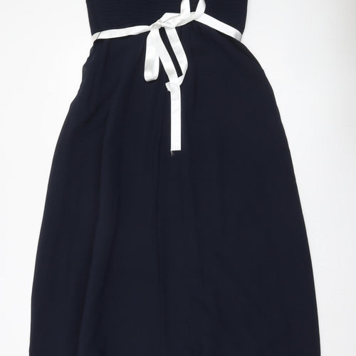 Début Women’s Blue Strapless Midi Dress Size 14 Formal Wedding Party